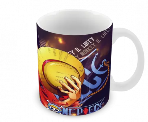 Caneca Polímero One Piece Luffy Personalizada