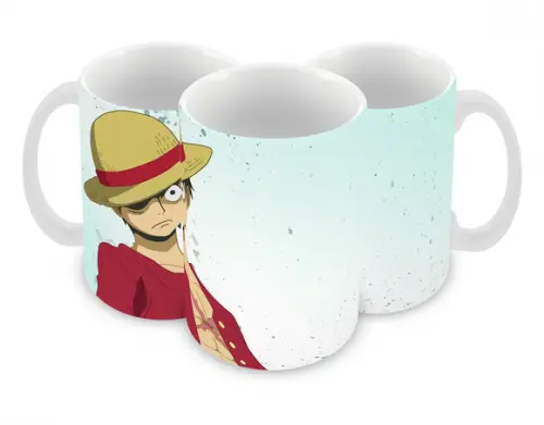Caneca Polímero One Piece Luffy Personalizada