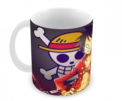 Caneca Polímero One Piece Luffy Personalizada