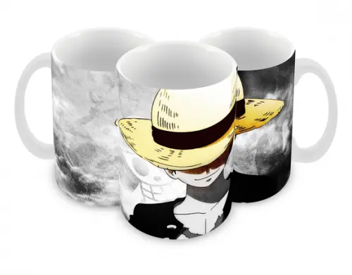 Caneca Polímero One Piece Luffy Personalizada