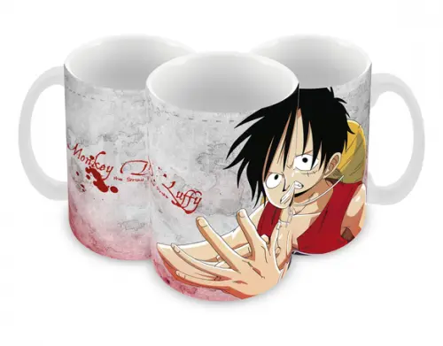 Caneca Polímero One Piece Luffy Personalizada