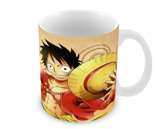 Caneca Polímero One Piece Luffy Personalizada