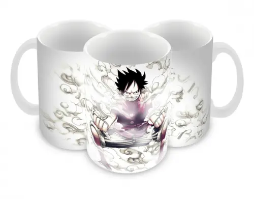 Caneca Polímero One Piece Luffy Personalizada