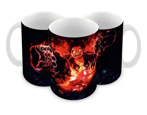 Caneca Polímero One Piece Luffy Personalizada
