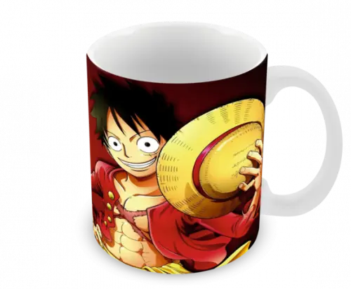 Caneca Polímero One Piece Luffy Personalizada