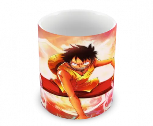 Caneca Polímero One Piece Luffy Personalizada