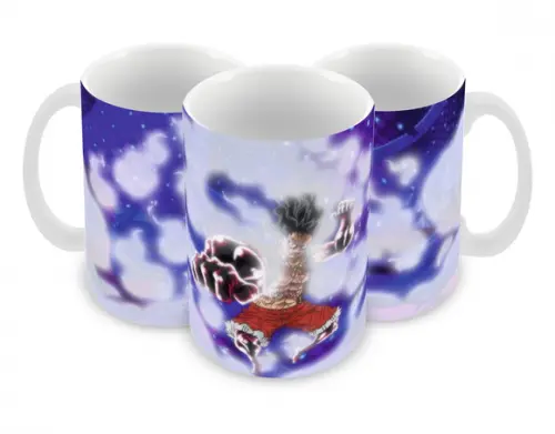 Caneca Polímero One Piece Luffy Snakeman Personalizada