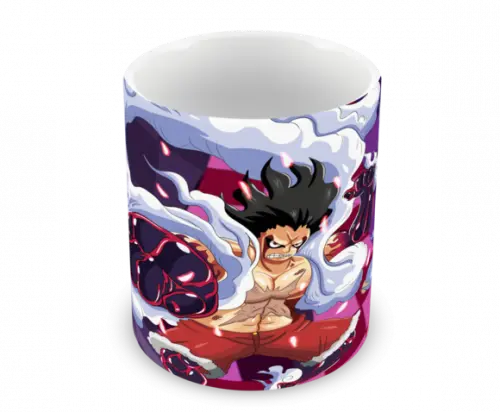 Caneca Polímero One Piece Luffy Snakeman Personalizada