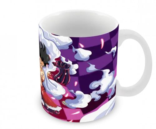 Caneca Polímero One Piece Luffy Snakeman Personalizada