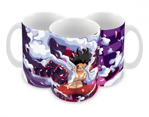 Caneca Polímero One Piece Luffy Snakeman Personalizada