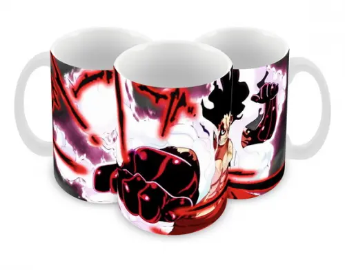 Caneca Polímero One Piece Luffy Snakeman Personalizada