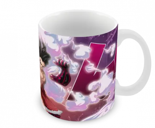 Caneca Polímero One Piece Luffy Snakeman Personalizada