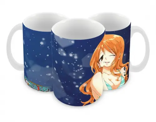 Caneca Polímero One Piece Nami Personalizada