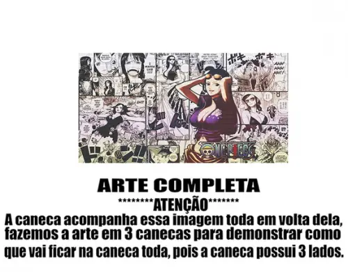 Caneca Polímero One Piece Nico Robin Personalizada
