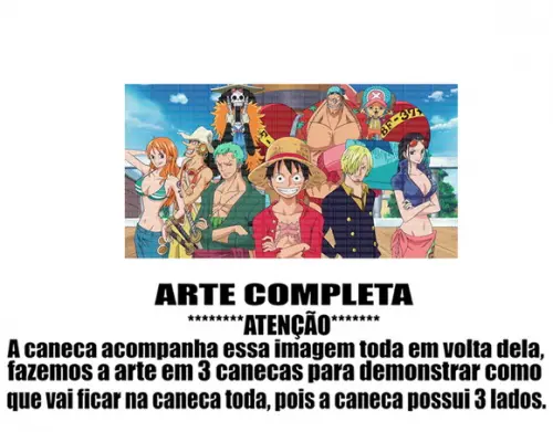 Caneca Polímero One Piece Personalizada