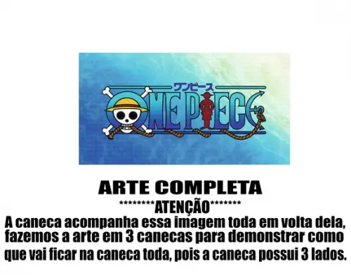 Caneca Polímero One Piece Personalizada