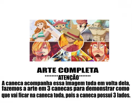Caneca Polímero One Piece Personalizada