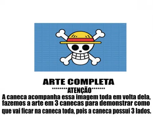 Caneca Polímero One Piece Personalizada