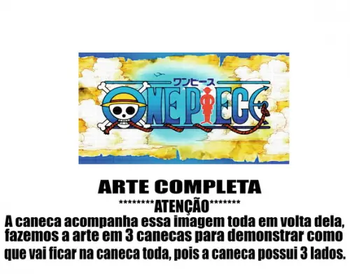 Caneca Polímero One Piece Personalizada