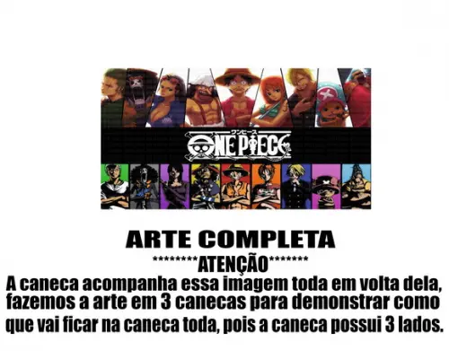 Caneca Polímero One Piece Personalizada