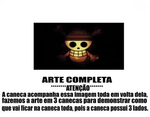 Caneca Polímero One Piece Personalizada