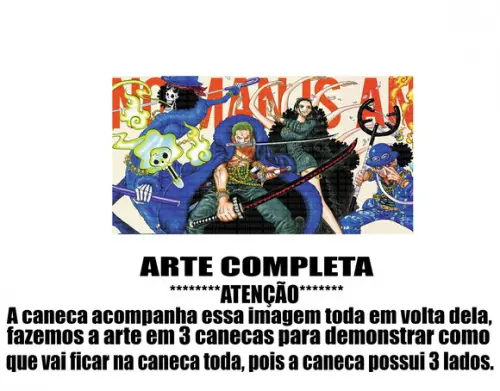 Caneca Polímero One Piece Personalizada