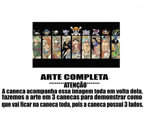Caneca Polímero One Piece Personalizada