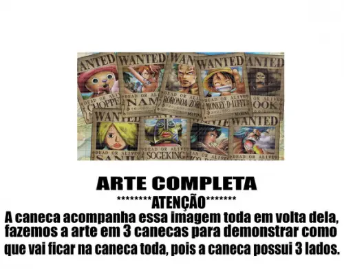 Caneca Polímero One Piece Personalizada