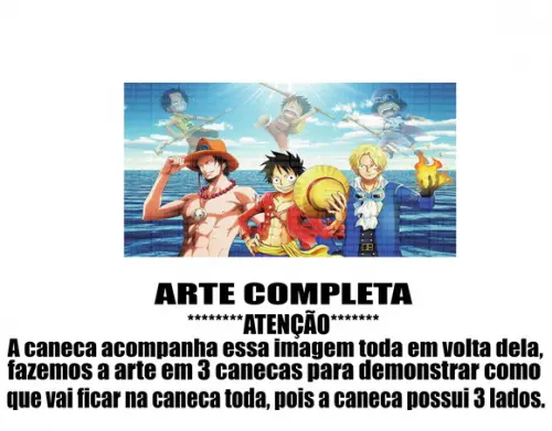 Caneca Polímero One Piece Personalizada