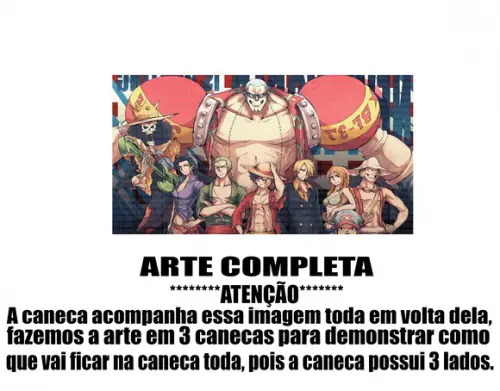 Caneca Polímero One Piece Personalizada