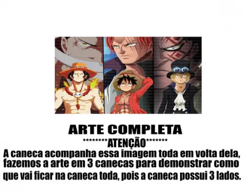 Caneca Polímero One Piece Personalizada