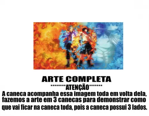 Caneca Polímero One Piece Personalizada