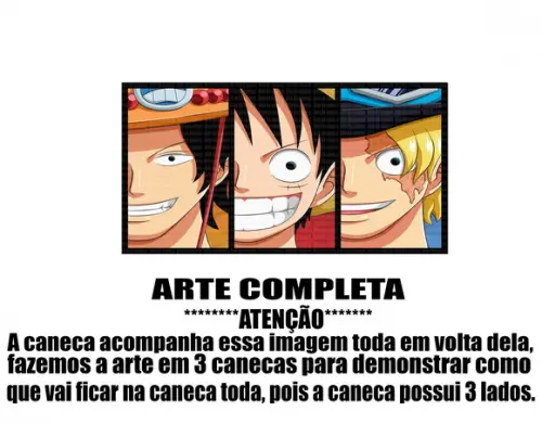 Caneca Polímero One Piece Personalizada
