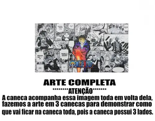 Caneca Polímero One Piece Sanji Personalizada
