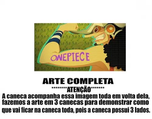 Caneca Polímero One Piece Usopp Personalizada