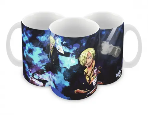 Caneca Polímero One Piece Sanji Personalizada