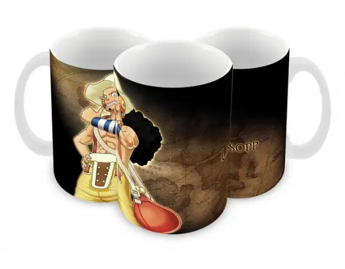 Caneca Polímero One Piece Usopp Personalizada