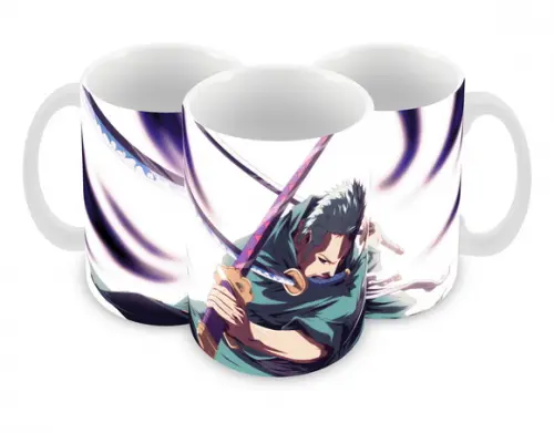 Caneca Polímero One Piece Zoro Personalizada