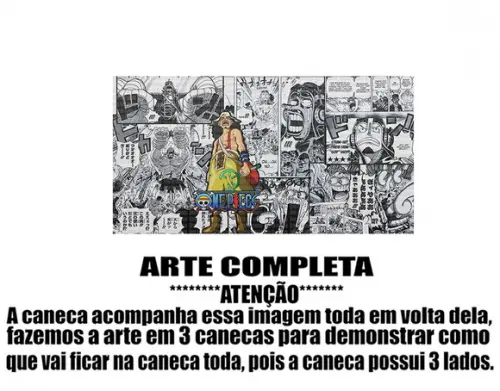 Caneca Polímero One Piece Usopp Personalizada