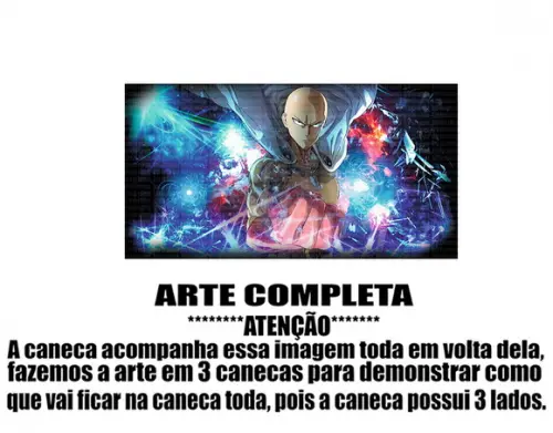 Caneca Polímero One Punch Man Personalizada