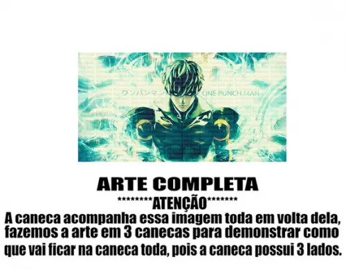 Caneca Polímero One Punch Man Personalizada