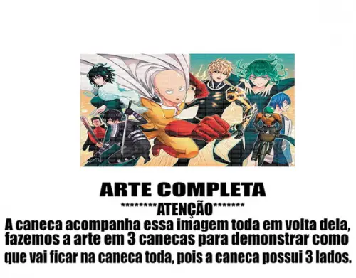 Caneca Polímero One Punch Man Personalizada