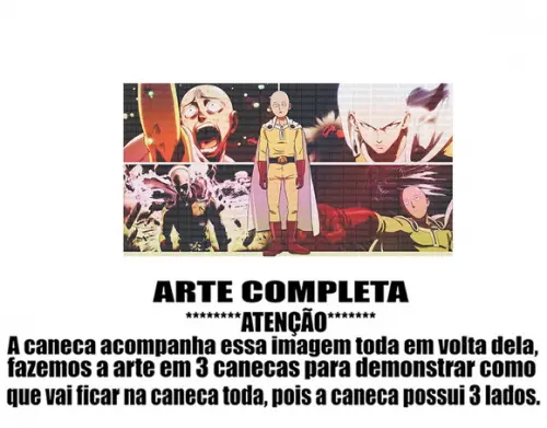 Caneca Polímero One Punch Man Personalizada