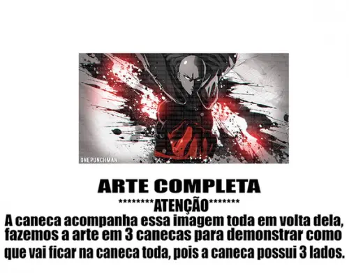 Caneca Polímero One Punch Man Personalizada