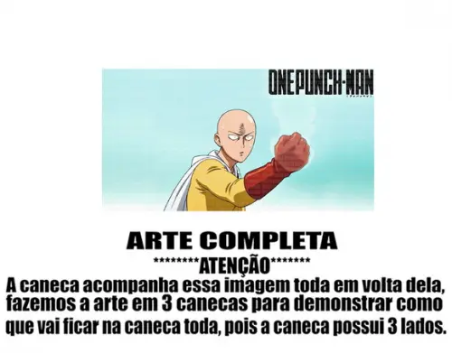 Caneca Polímero One Punch Man Personalizada