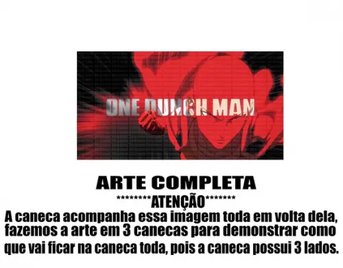 Caneca Polímero One Punch Man Personalizada