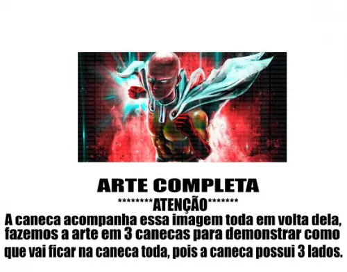 Caneca Polímero One Punch Man Personalizada