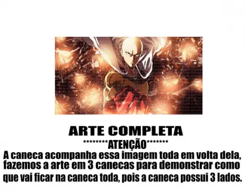 Caneca Polímero One Punch Man Personalizada
