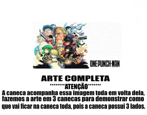 Caneca Polímero One Punch Man Personalizada