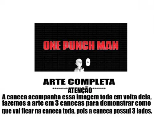 Caneca Polímero One Punch Man Personalizada